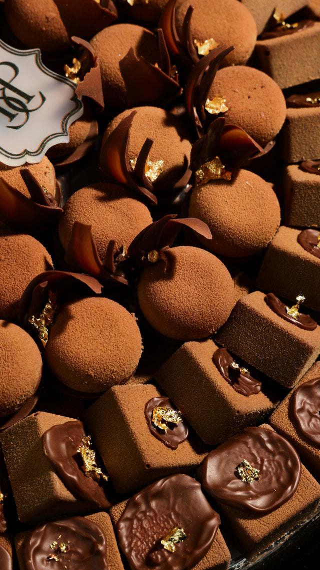 Caramel Velvet Tray